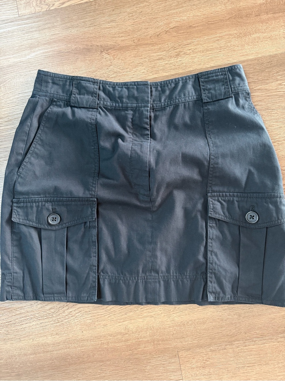 Banana Republic Black Cargo-Style Mini Skirt Sz 12